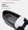 Men's Large Size Leather Slip-On Shoes - Pointed Toe, Thick Sole, Formal & Casual Driving Loafers Size 46