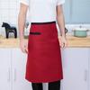 Half Waist Apron With Pocket Wear Resistant Short Apron For Restaurant Kitchen Cafe Work Use Home Baking Daily Cooking