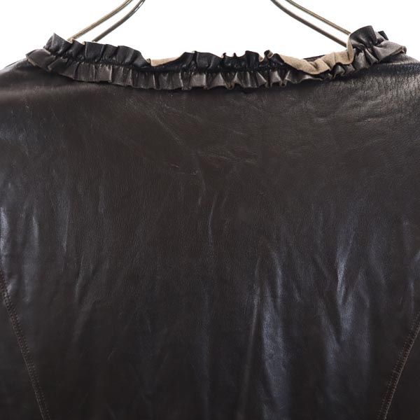 FOXEY NEW YORK made in Japan Faux leather Jacket 40 Brown Women Used