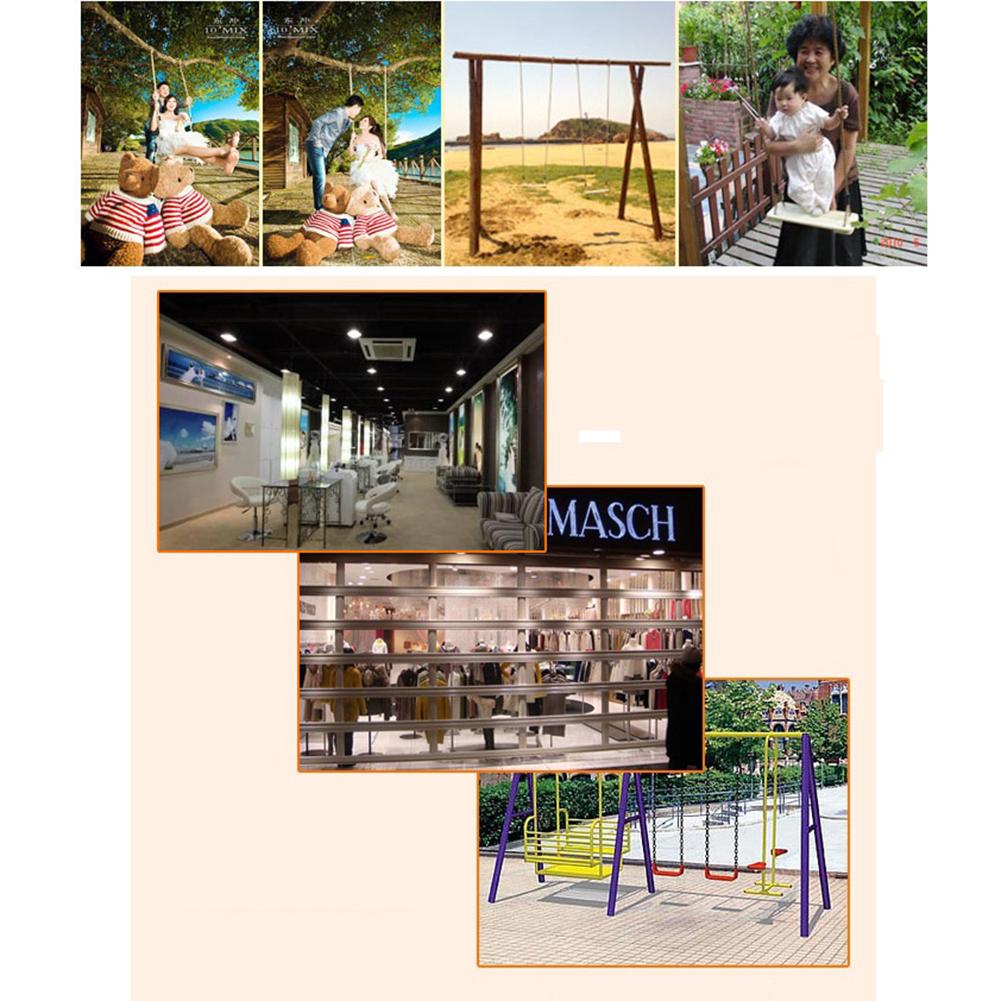 Klassischer Holzschaukelsitz mit starkem Schaukelseil, höhenverstellbare Hängeschaukel für drinnen und draußen