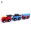 3Pcs/Set Magnetic Wooden Mini Train Carriage Model Educational Kids Toy Gift
