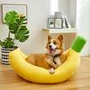 Detachable Pet Mat Dog/Cat Covers Banana Carrot Style Refillable Pet Nest For Pet Winter Accessories Cat Nest Pets Supplies