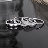 4Pcs Simple Plain Band Ring Set Minimalist Stackable Rings Gold Plated Fashion Jewelry for Women