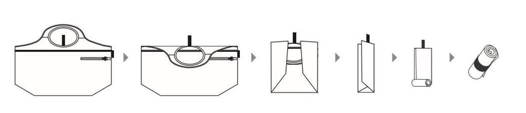 Kururito Big Marche MOTTERU/Motteru Bag, Black, MO-1101-009