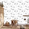 Paper airplanes with hearts wallpaper for living room and bedroom 50x1000