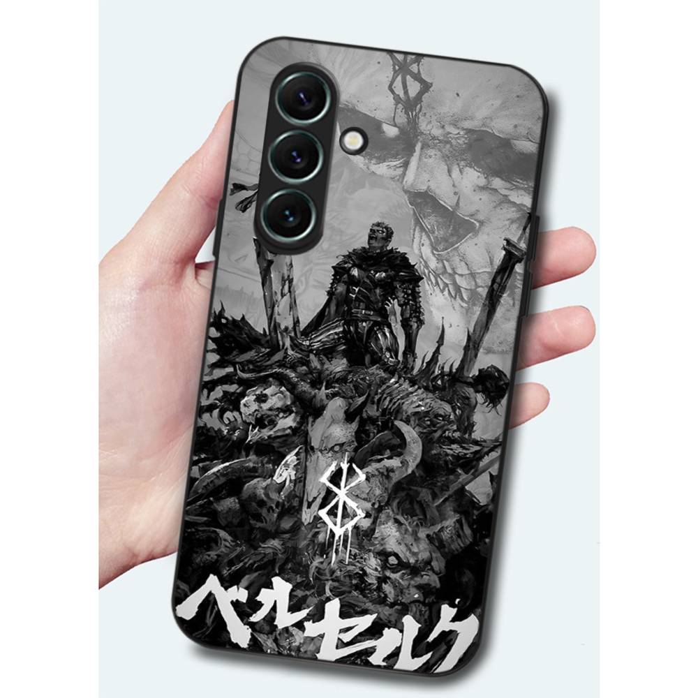 Berserk Guts Hot Anime Phone Case For Samsung S 24 fe 25 Ultra plus 20 lite 21 30 22 23 24 22 Ultra 5G Fundas