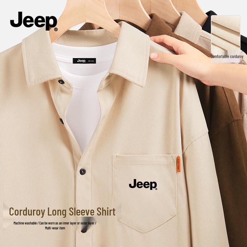 JEEP Men s Corduroy Long Sleeve Shirt Jacket 3XL