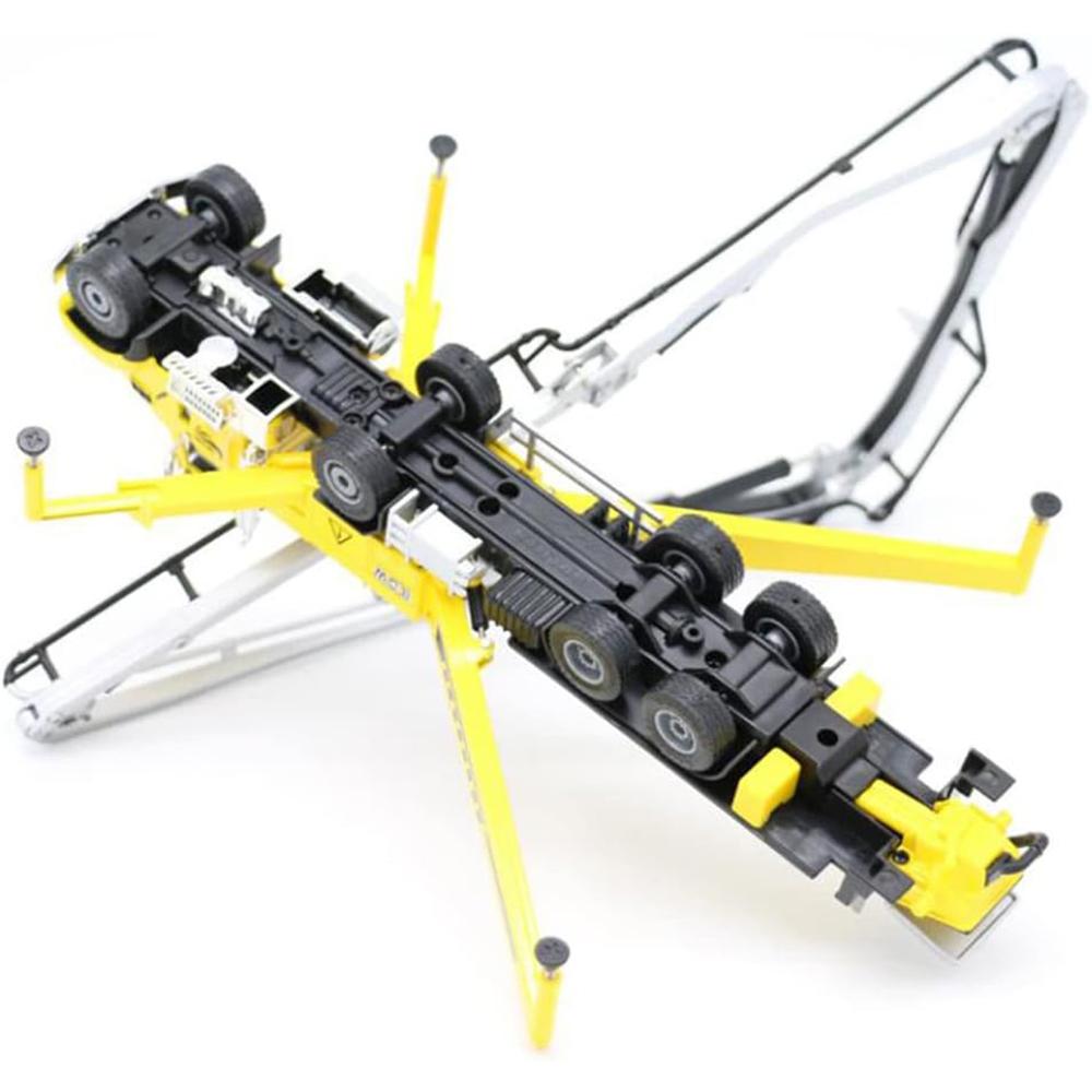 1/55 Scale Alloy Concrete Pump Car Model Toy, Engineering Construction Equipment Model for Kids Over 3 Years Old