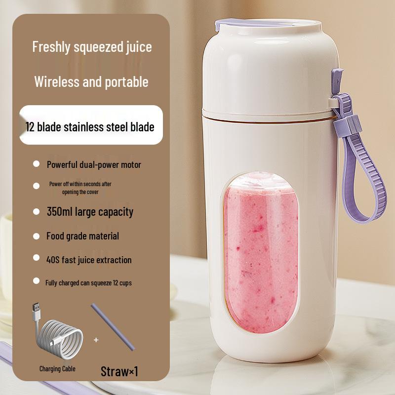 Portable Multifunctional 12-Blade USB Rechargeable Juicer Cup