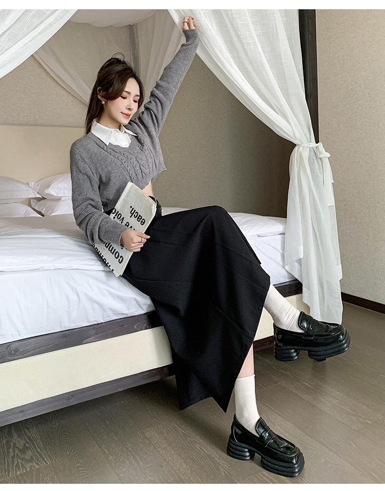 High-Waist Pleated Casual Skirt - Spring/Summer 2025 Collection