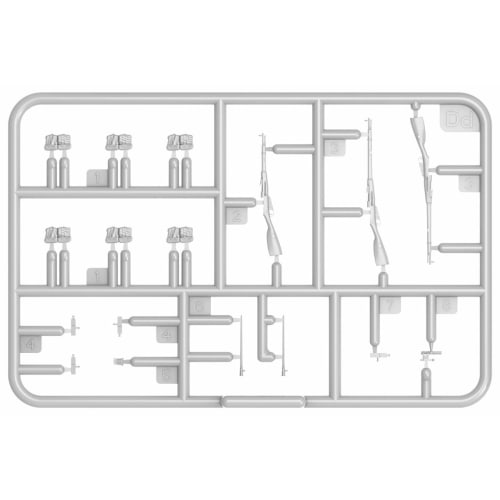 Miniart 1/35 Scale Soviet Jeep Crew (5-Piece Special Edition) with Weapons and Equipment, Plastic Model Kit MA35313