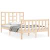 VidaXL Bed Frame with Headboard 120x200 Cm Solid Wood 3191966