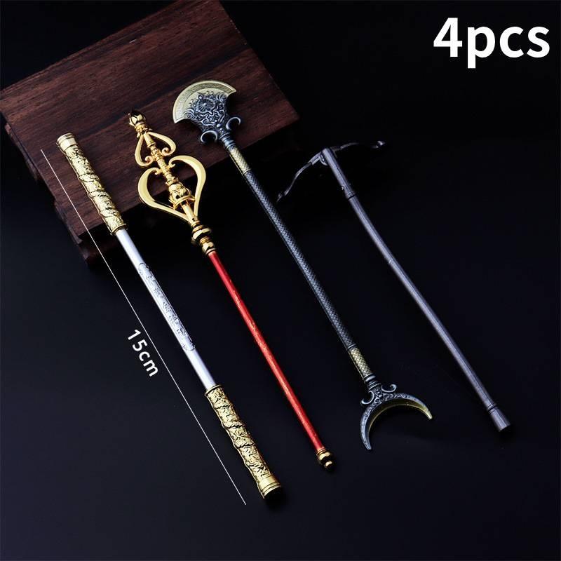 Exquisite Sun Wukong Metal Staff Collectible From Journey To The West Anime Series