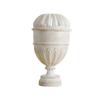 Goblet Vase Aged Stone Look Pedestal French Country Vessel for Decorators,