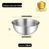 304 Stainless Steel Multi-purpose Bowl with Measuring Scale - Ideal for Beating, Baking, Kneading, Cooking, and Salads.