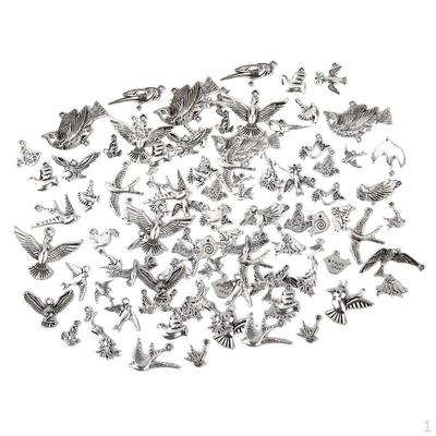100 Stück Sortierte Vögel Legierung Anhänger Charms DIY Schmuckherstellung Zubehör für Halskette