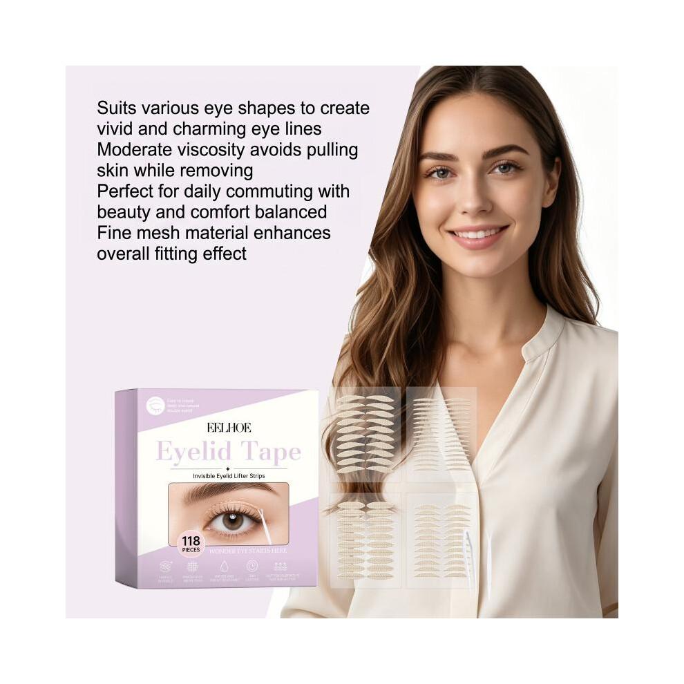 EELHOE Invisible Eyelid Tape Set Natural Hidden Fit Eye Lift Tape Non-Falling Shaping Adjust Eye Shape
