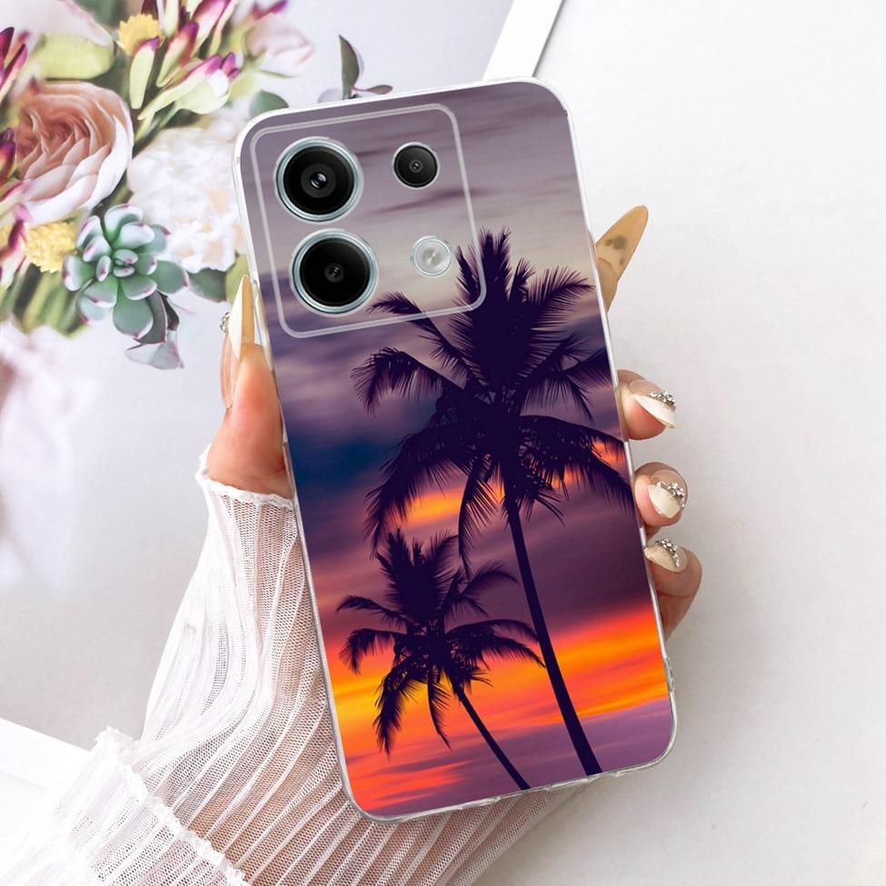 For Xiaomi Poco X6 Pro Case Cover Transparent Cute Cat Fashion Butterfly Funny Painted Casing 2311DRK48G 2311DRK48I
