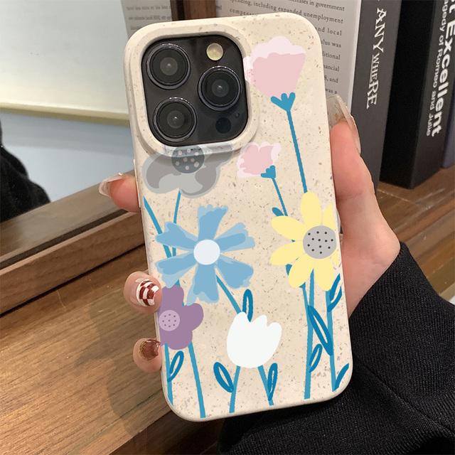 

Чехлы для iPhone 15 Pro Max iPhone 11 12 13 14 Pro Max 7 8 Plus SE 2022 SE2020 XR X XS Max, чехлы с милыми маленькими цветами, чехол For iPhone 15