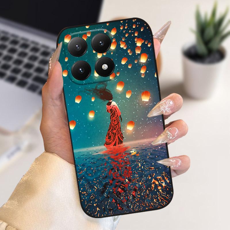 Pro Xiaomi 15T Pouzdro Stylová Malba Nárazuvzdorný Zadní Kryt Pro Xiaomi 15 T Kryt Telefonu Měkký TPU Silikonový Ochranný Kryt Proti Pádu