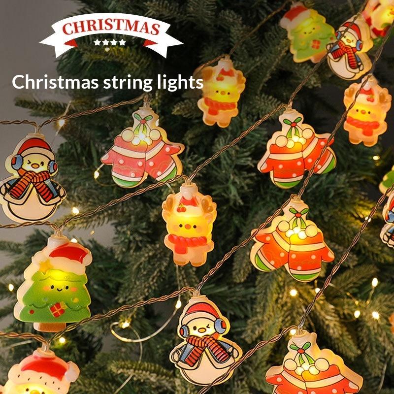 Christmas Led String Lights With Santa Snowman Reindeer For All Holiday Scenarios