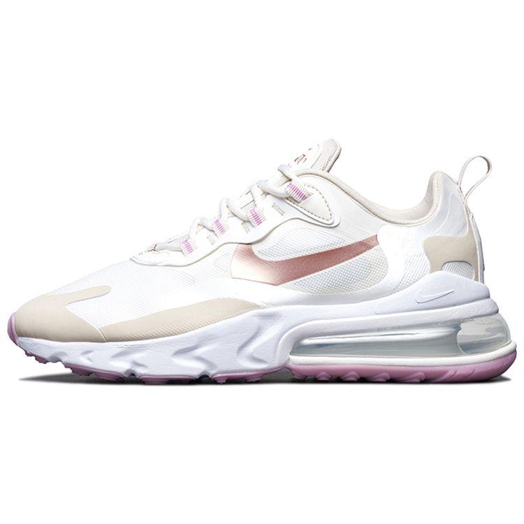 

Nike Air Max 270 React Metallic Red Bronze Женские кроссовки White Summit-White Light-Orewood-Brown CU9333-100