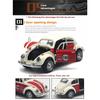 1/32 Scale Alloy Car Model Beetle Painted Racing Car Classical Car Model Rebound Door Opening Car Model For Children's Gifts