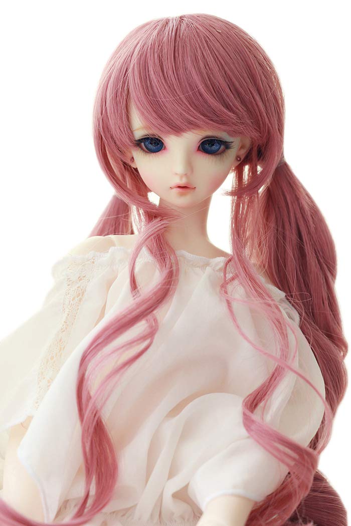 

Парик для кукол 13, 14, 16, Кудрявый, Длинный, Смешанные цвета, Термостойкий (До 180℃), розовый (для 13 кукол)