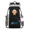 One Piece Anime Super Novice Luffy Printed Canvas School Backpack Teens High Capacity Travel Bag