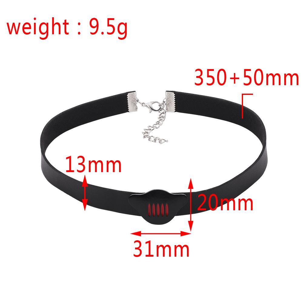 Marienkäfer Kagami Ryuko Drache Anhänger Schwarz Halsband Halskette Anime Schmuck für Frauen Mädchen Marienkäfer Cat Noir Cosplay Party Zubehör