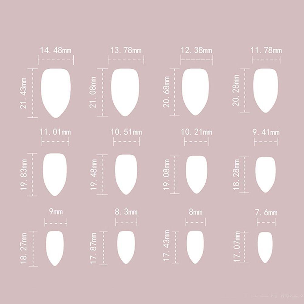 Long Almond Fake Nials Elegant Press on Nails Manicure False Nails  Women