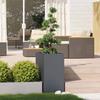Planter Anthracite 40x80x80 Cm Steel