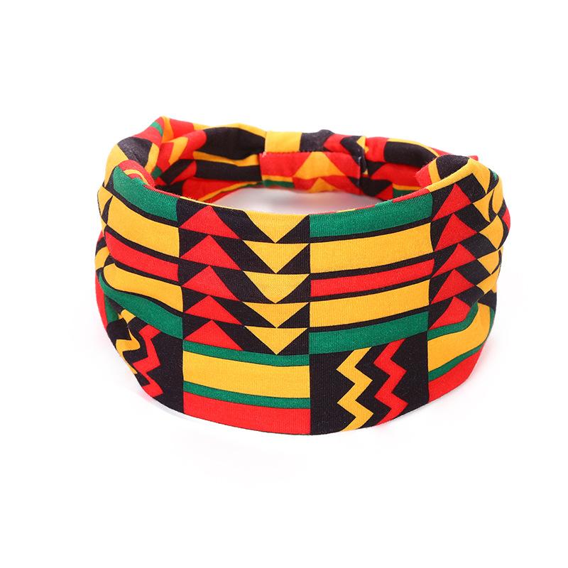 Široké čelenky pro ženy Vázaná čelenka Africké dámské zábaly na hlavu Pružné doplňky do vlasů Pásky Barviva na kravaty 4 balení