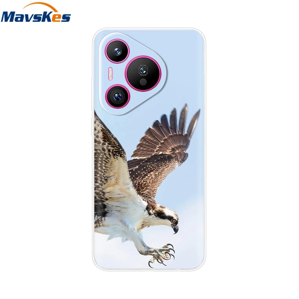 For Huawei Pura 70 Pro Case Pura 70 Clear Back Cover Pretty Girl Bumper Soft TPU Funda For Huawei Pura 70 Pro+ Pura70 Ultra Capa