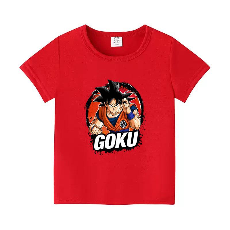 Dragon Ball Goku Anime Print Tops 2026 Summer New Tshirt Unisex Dragon Ball Sports Kids Tshirt