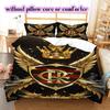 Flamengo football soccer Pattern Bedding,Quilt Set Quilt Cover Pillowcase Home Birthday Gift (1*duvet cover+2*pillowcase,without core)