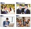 [BetterJonny] [Set of 5] One-touch ties, approximately 48cm long, adjustable men's ties with zippers, 3-second fastening, no tying required, easy