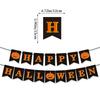 Happy Halloween Banner Ghost and Pumpkin Bunting Pennant Flag Photo Home Porch Atmosphere Party Decor Supplies