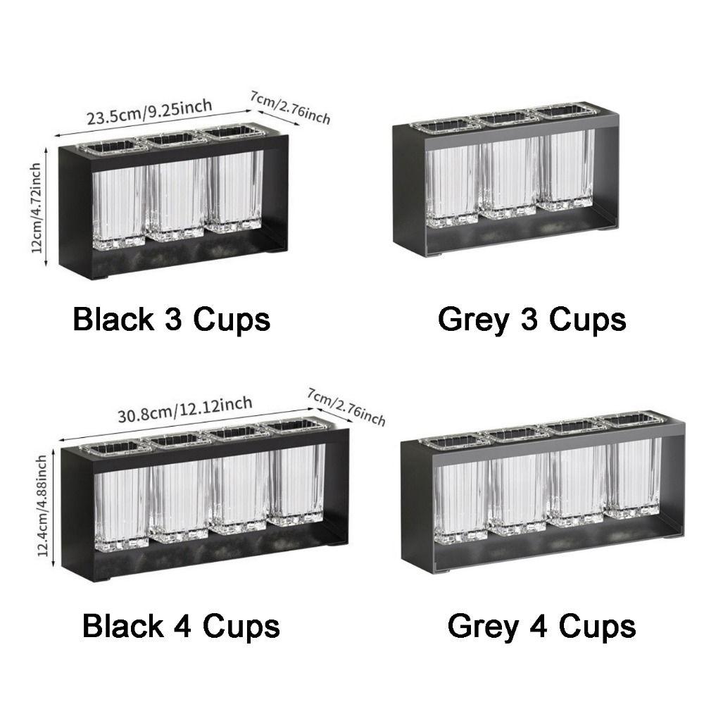 Transparent Electric Toothbrush Holder Large Capacity Tableware Drainage Rack  Kitchen