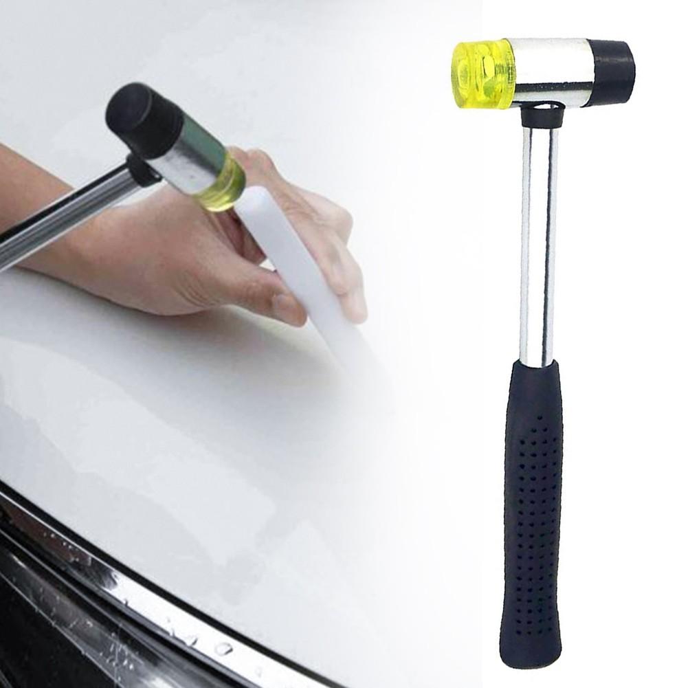 25mm Rubber Mallet Hammer FIBREGLASS Shaft Grip Handle DIY Camping Paving Tool
