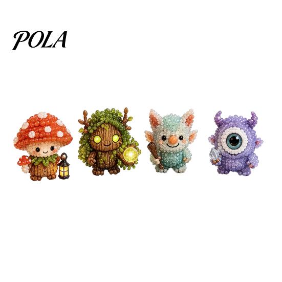 DIY Beading Kit Glowing Fantasy Spirits Bead Kit, 3D Mini Elf Craft Set, Handmade Art Creative Embellishments Ornament with Instruction, Relaxing