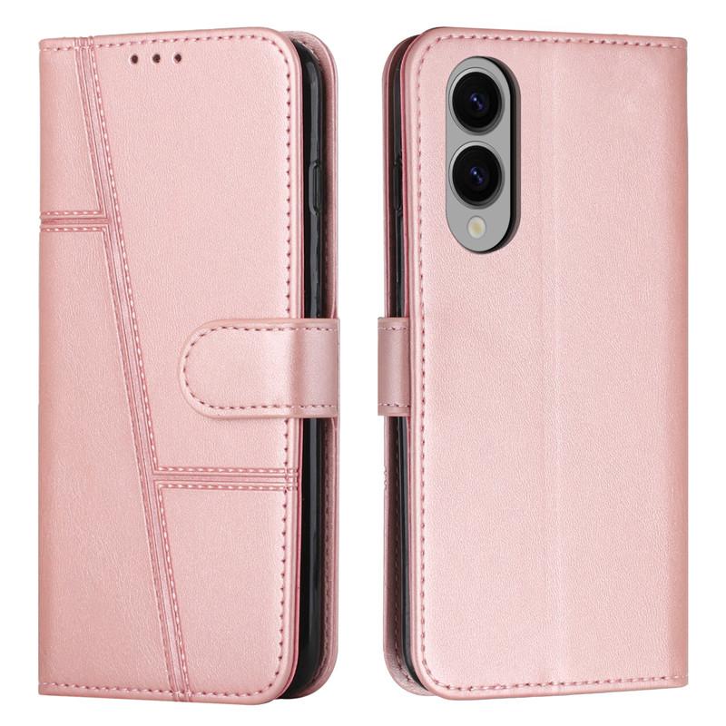Leather Flip S25FE S25E Case On For Samsung Galaxy S25 FE S24 Ultra S23 Edge S22 Plus 5G Magnetic Cases Stand Wallet Phone Cover