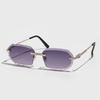 Superhot Okulary 79100 Moda 2026 Vintage Prostokątne Bezrantowe Diamentowy Szlif Soczewki Gradientowe Okulary przeciwsłoneczne dla Kobiet Mężczyzn