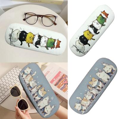 Stressbestendig Brillen Dozen Houder Cartoon Katten Leesbril Etui Studenten
