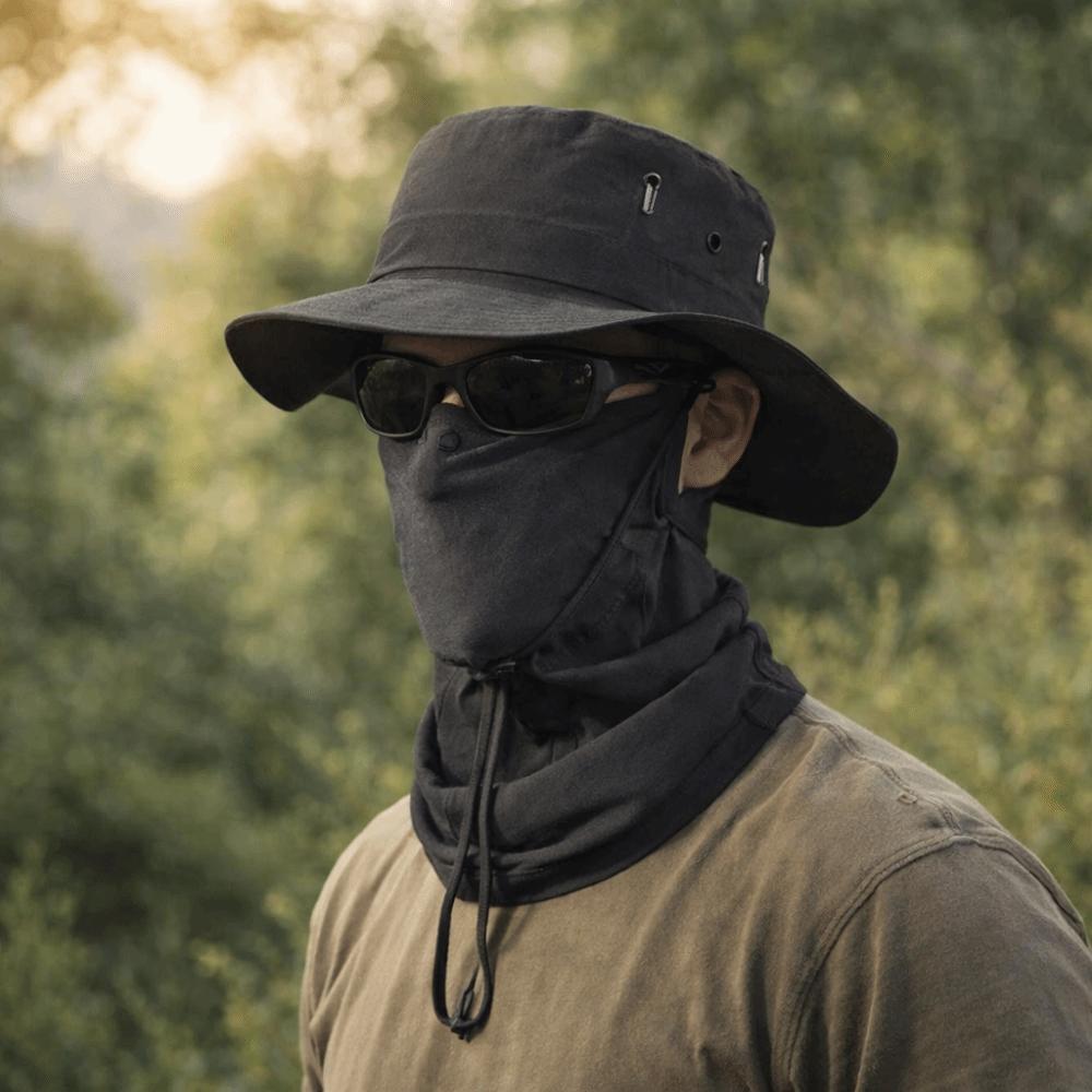 Sonnenschutz UV-Schutz Vollgesichtsmaske Atmungsaktiver Fischerhut Sonnenschutz Herren Sonnenhut Wandern