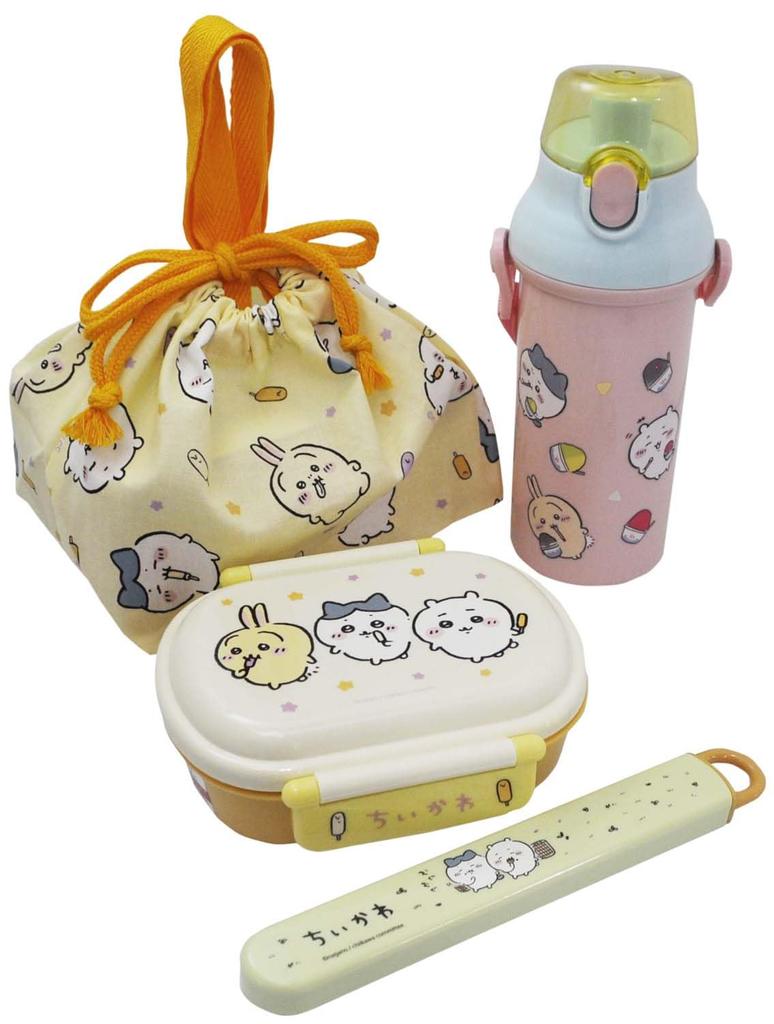 Skater Lunch Single Made In Japan Children's Box, Tier, 360ml, Dome-Shaped, Chiikawa, Antibacterial, (QAF2BAAG-A)