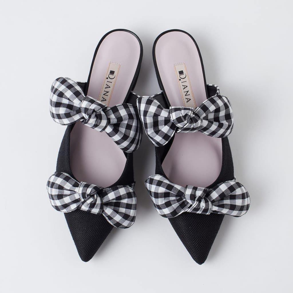 Lav hæl flat laget i størrelse 131015100011 [Diana] sko, Japan, svart, M,