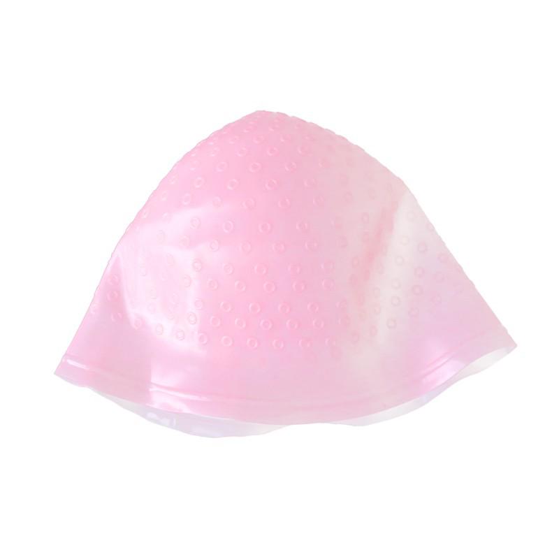 Unisex Silicone Highlighting Cap with Needle - Stretchable & Durable for Hair Dye
