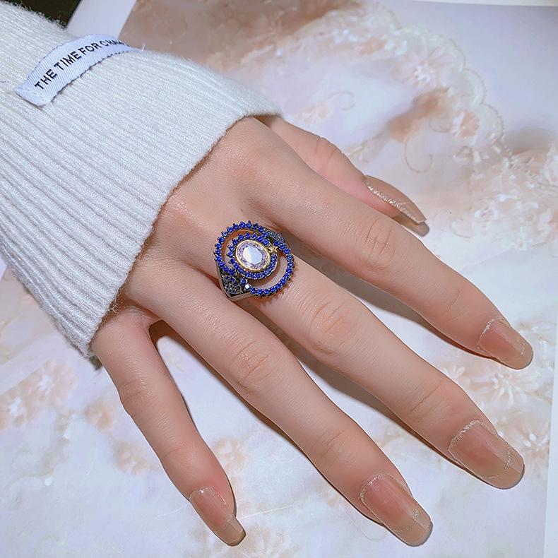 Earrings European and American Style Jewelry Designer New Style Stone Ring