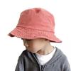 Sombrero de Pescador de Mezclilla Lavada para Niños Ala Ancha Algodón Sombrero de Pescador Niñas Niños Verano Panamá Sombrero para el Sol Exterior Playa Gorra de Pesca